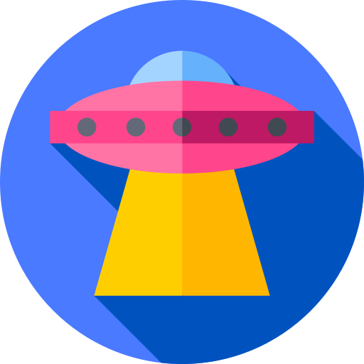 UFO Flat Circular Flat icon