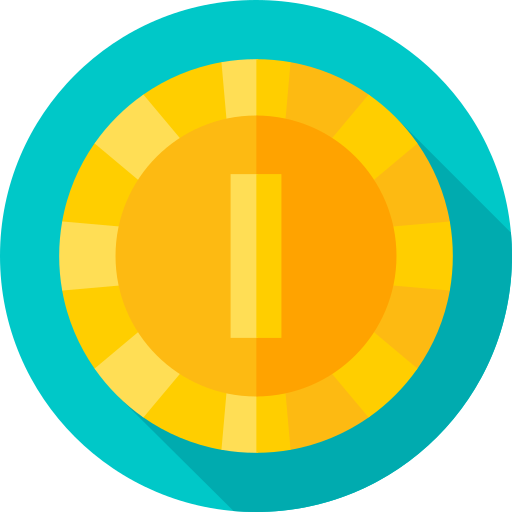 Coin Flat Circular Flat icon