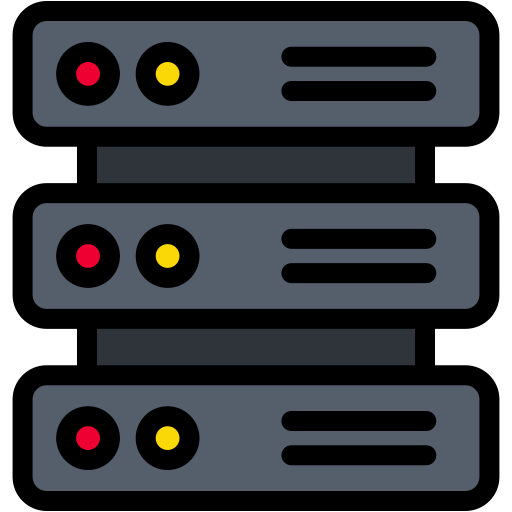 Server Generic Outline Color icon