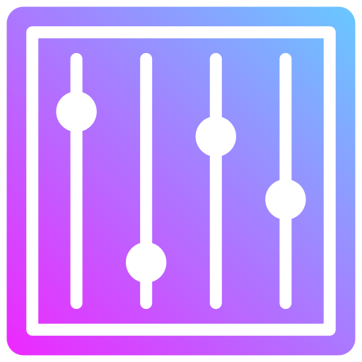 Equalizer Generic Flat Gradient icon