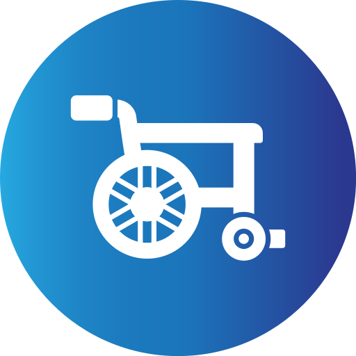 Wheelchair Generic Blue icon