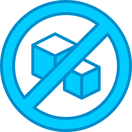 No sugar Generic Blue icon