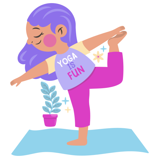 yoga gratis sticker