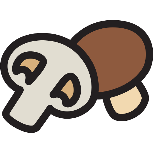 Mushroom Generic Outline Color icon