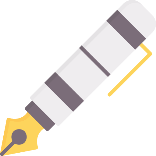 pluma fuente icono gratis