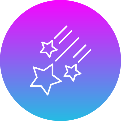 estrellas fugaces icono gratis