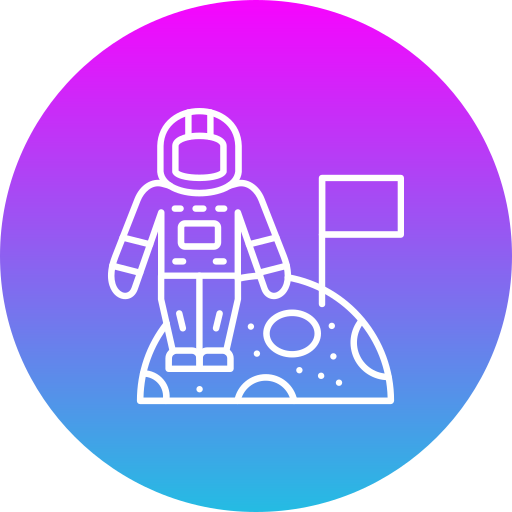 Moon landing Generic Flat Gradient icon