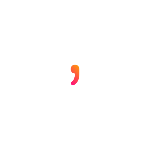 Comma Generic Flat Gradient icon