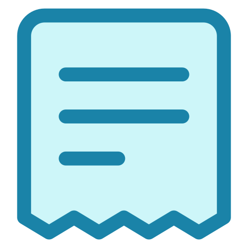 Квитанция бесплатно иконка