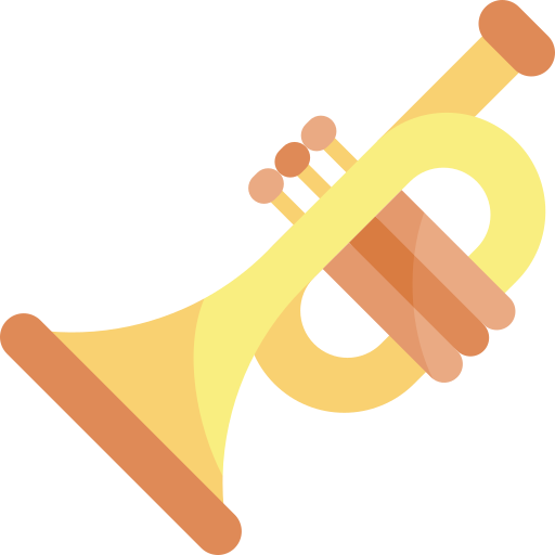 Trumpet Kawaii Flat icon