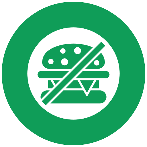 sin hamburguesa icono gratis