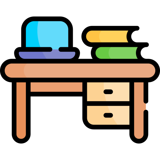 Desk Kawaii Lineal color icon