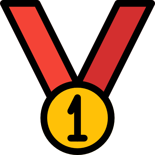 Medal Pixel Perfect Lineal Color icon