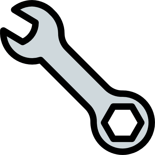 llave inglesa icono gratis