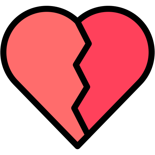 Heartbroken - Free love and romance icons