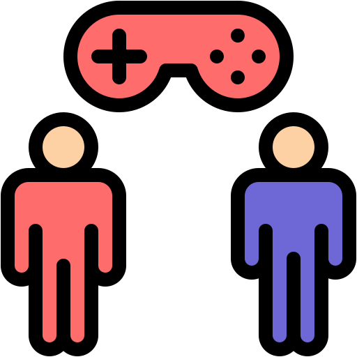 Símbolo da interface do jogo para dois jogadores - ícones de interface  grátis
