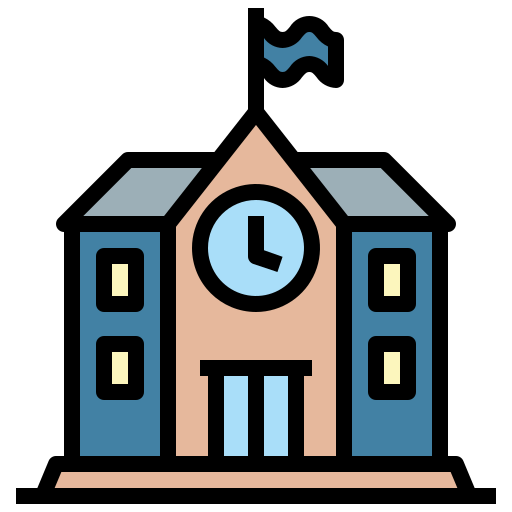 School icon Generic Outline Color