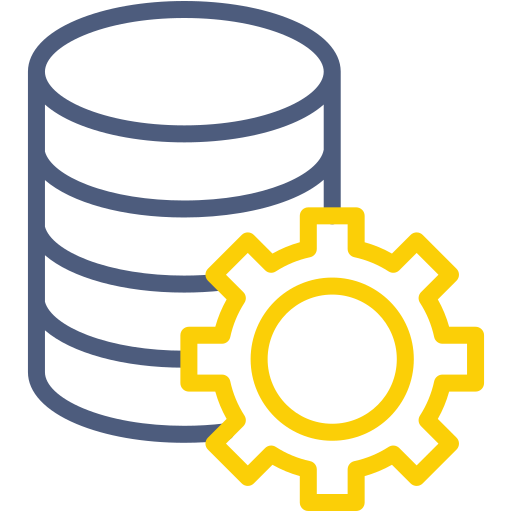 gestión de base de datos icono gratis