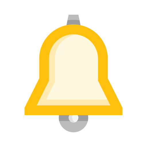cloche de notification Icône gratuit