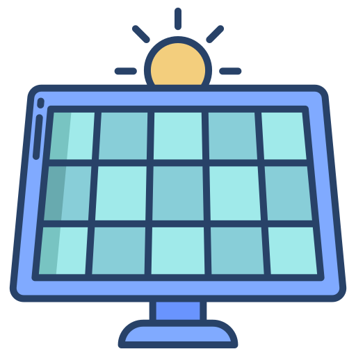 panel solar icono gratis