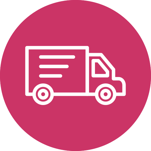 camión de reparto icono gratis