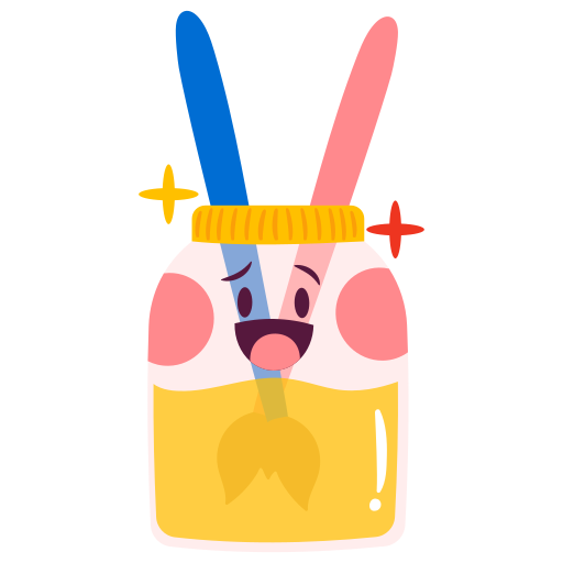 Brush free sticker Brush free sticker