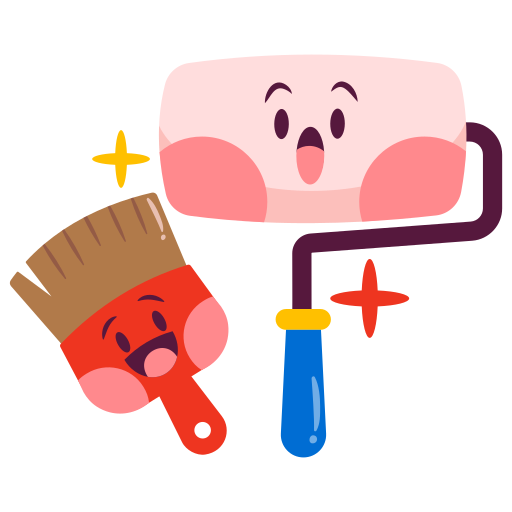 Brush free sticker