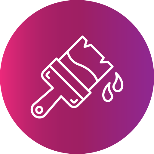cepillo de pintura icono gratis