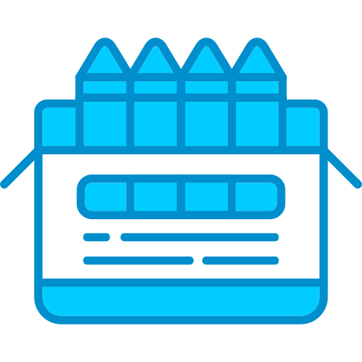 lápices de color icono gratis