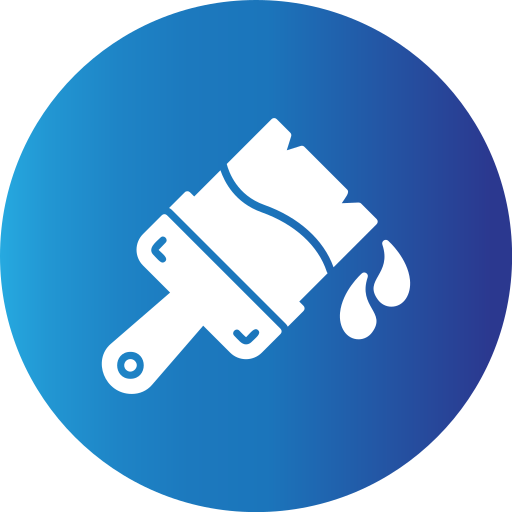 cepillo de pintura icono gratis