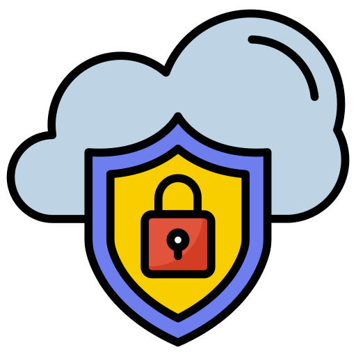 protección en la nube icono gratis