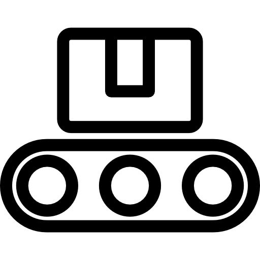 Free Icon | Package on rolling transport
