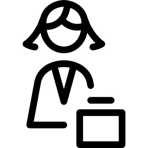 mujer de negocios icono gratis