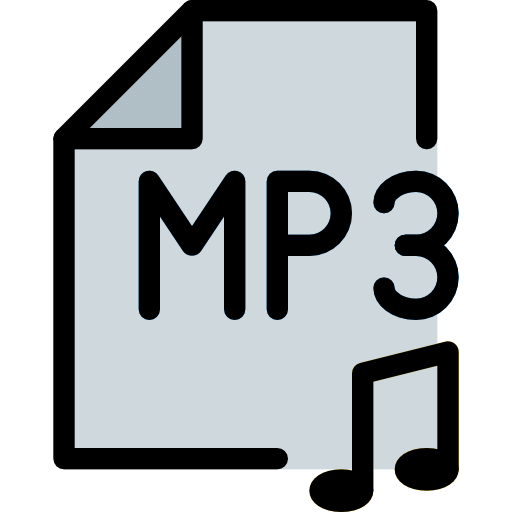 Mp3 Pixel Perfect Lineal Color icon