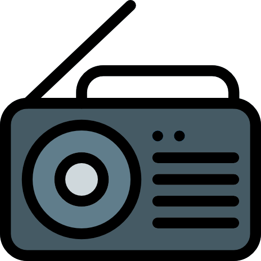 Radio Pixel Perfect Lineal Color Icon