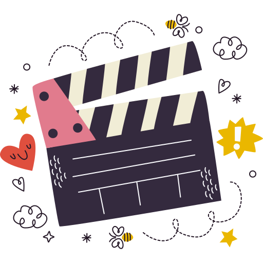 Clapperboard Stickers - Free cinema Stickers