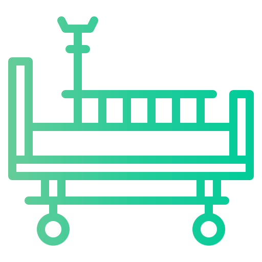 cama médica icono gratis
