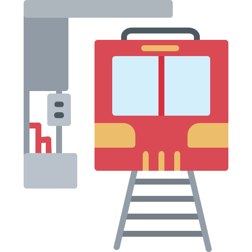 estación de tren icono gratis