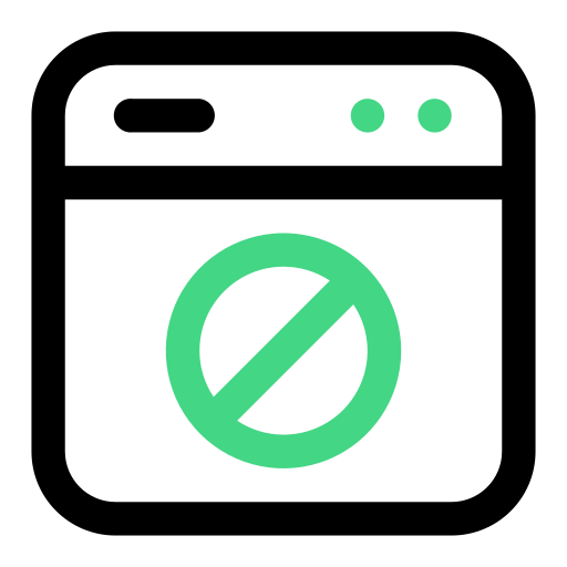 Forbidden Generic Outline Color icon