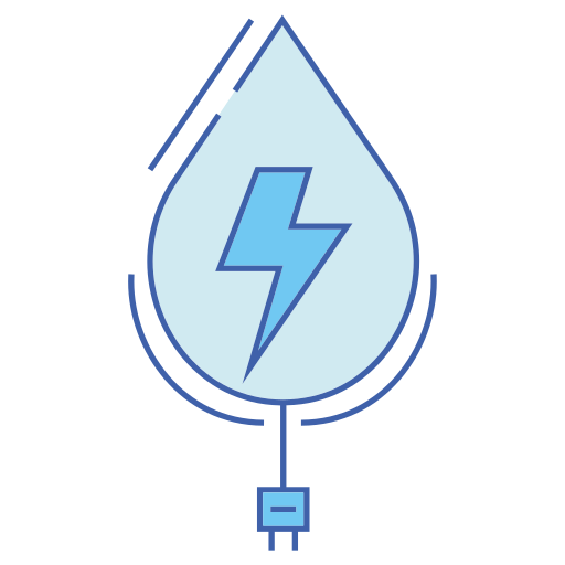 energía del agua icono gratis