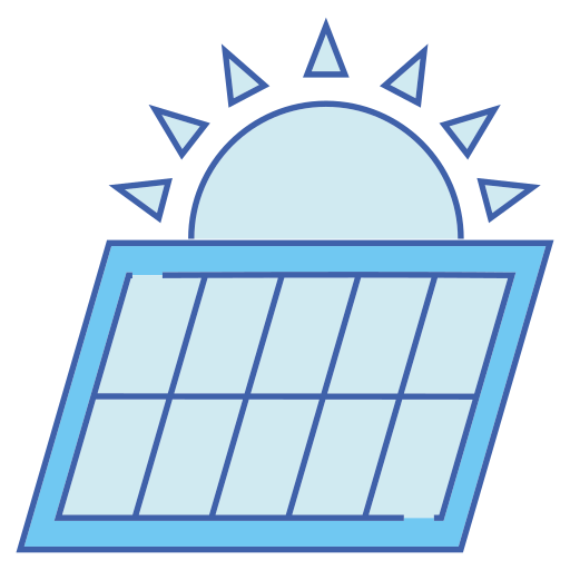 energía solar icono gratis