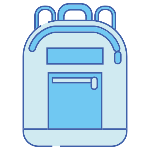 bolsa para la escuela icono gratis