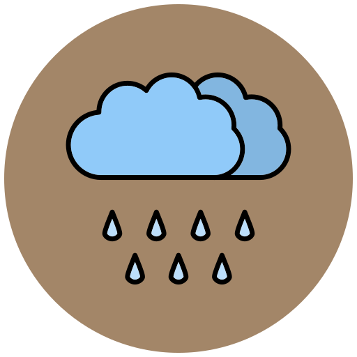 Rainy Generic Outline Color icon