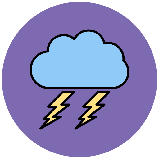 Thunder Generic Outline Color icon