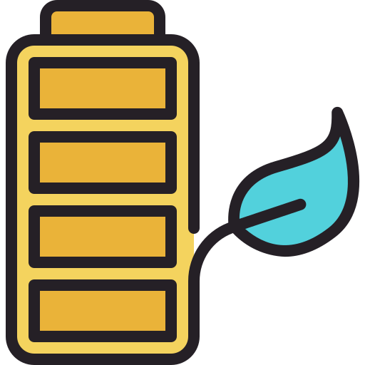 batería ecológica icono gratis
