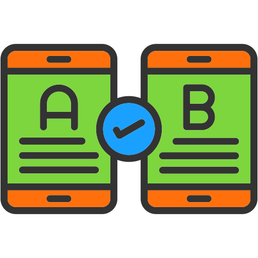 Ab testing Generic Outline Color icon