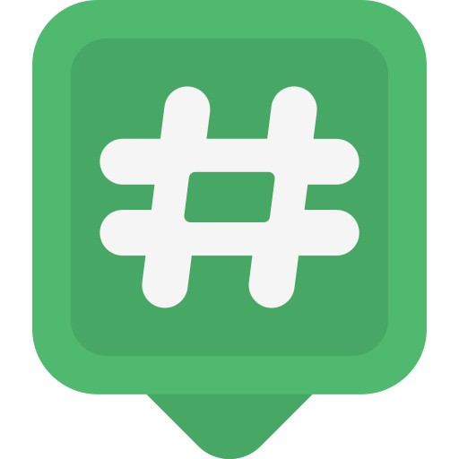 Hashtags icono gratis