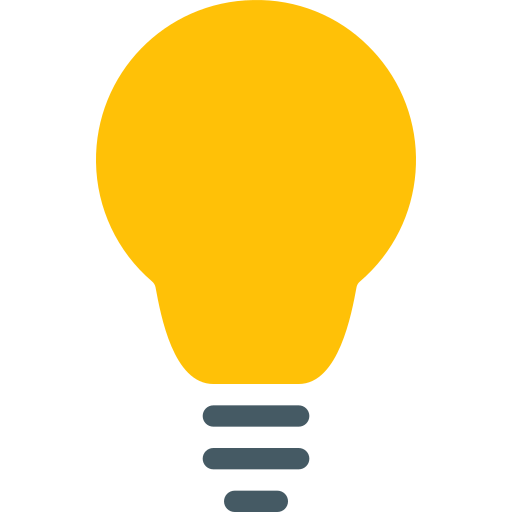 Light Bulb Pixel Perfect Flat Icon 