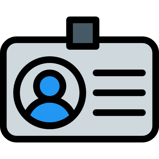 Id card Pixel Perfect Lineal Color icon