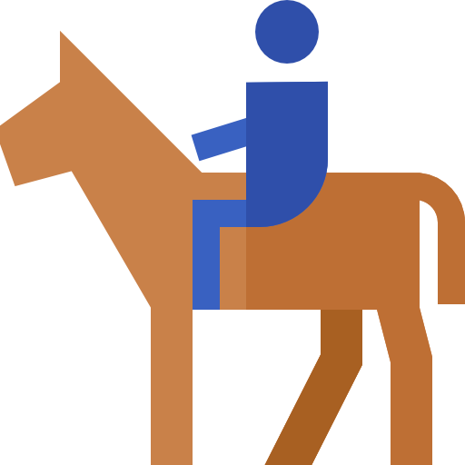 lado de caballo icono gratis